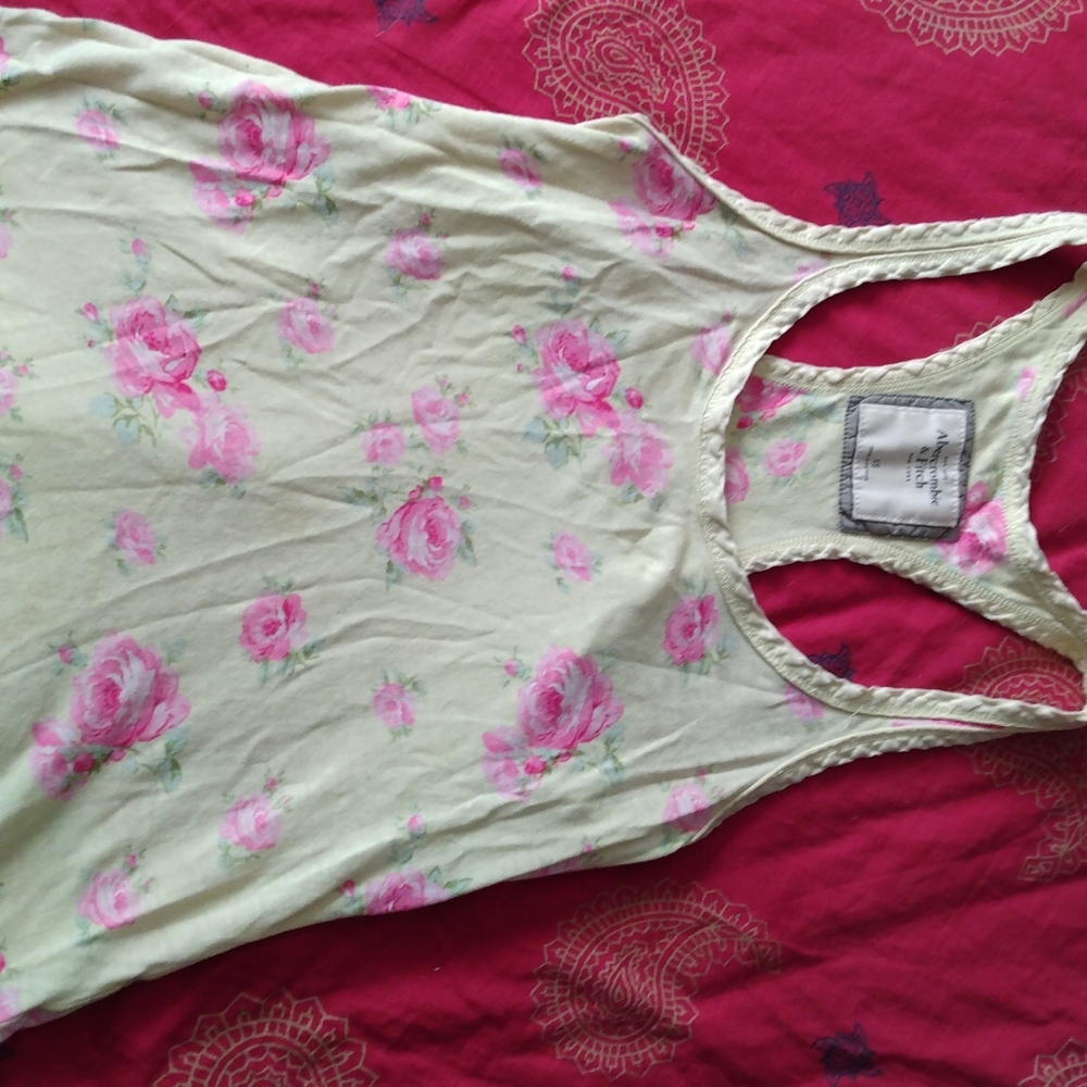Ambercrombie and Fitch floral print tank top
